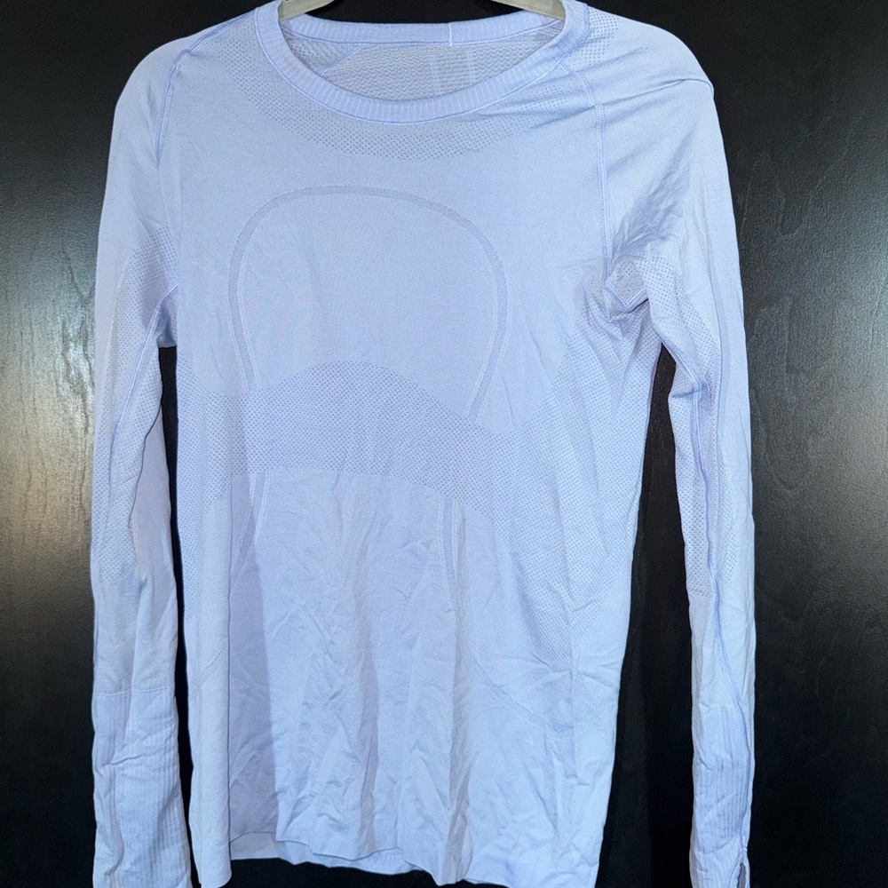 Women's Light Blue Lulu Lemon Long Sleeve Top